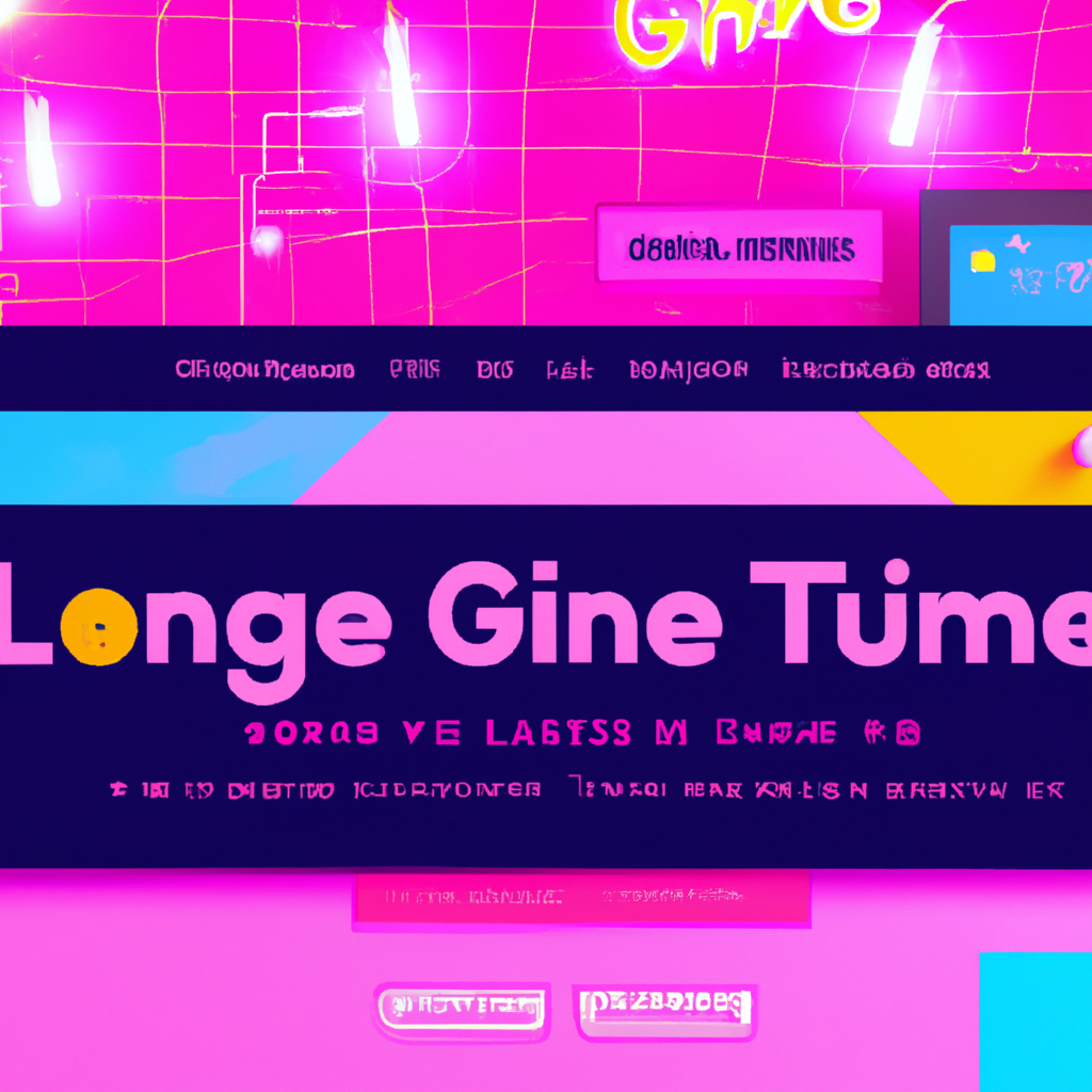 Hero montage: neon pixel playground with indie devs and players